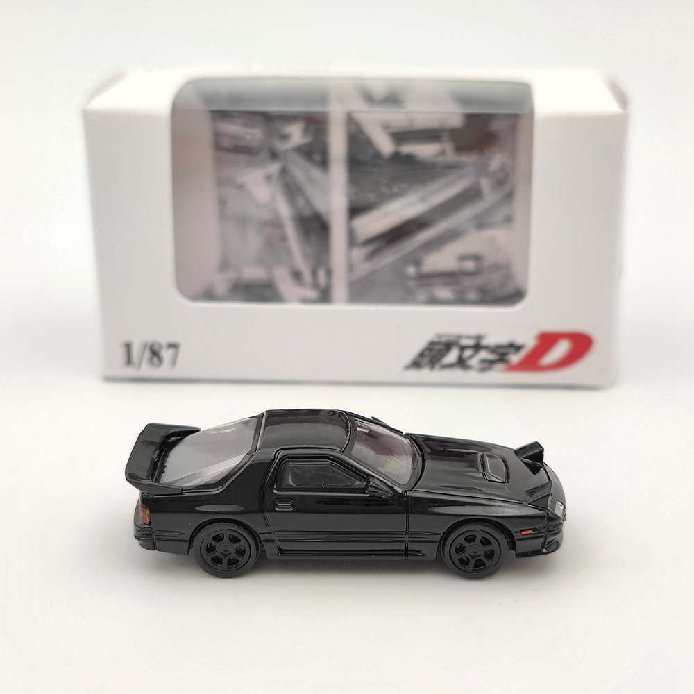 LF 1/87 Mazda Fc3s Initial D Jouets moulés sous pression Modèles de voitures Véhicules miniatures Hobby Cadeaux de collection