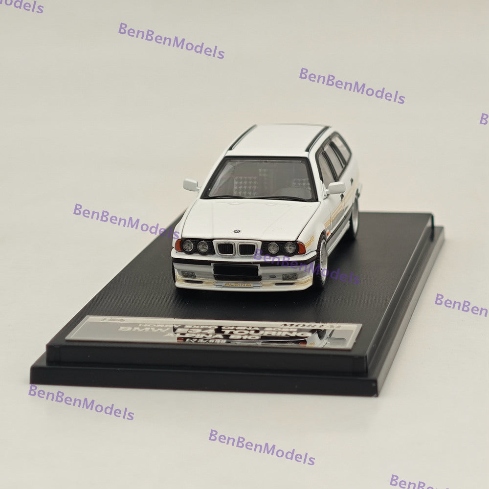 Mortal 1:64 BMW E34 M5 TOURING Wagon Openable Hood 2025 HEC Miniature Diecast Toys Car Models Collection Gifts White