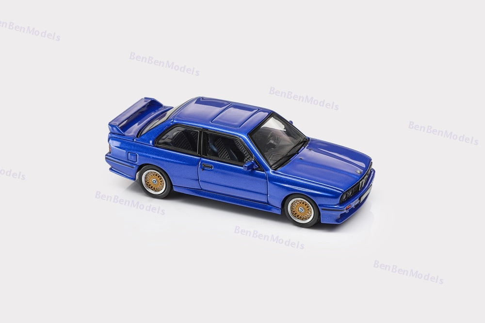 Mortal 1:64 BMW E30 M3 Sport Evolution Alloy Openable Hood Diecast Toys Car Models Hobby Collection Gifts