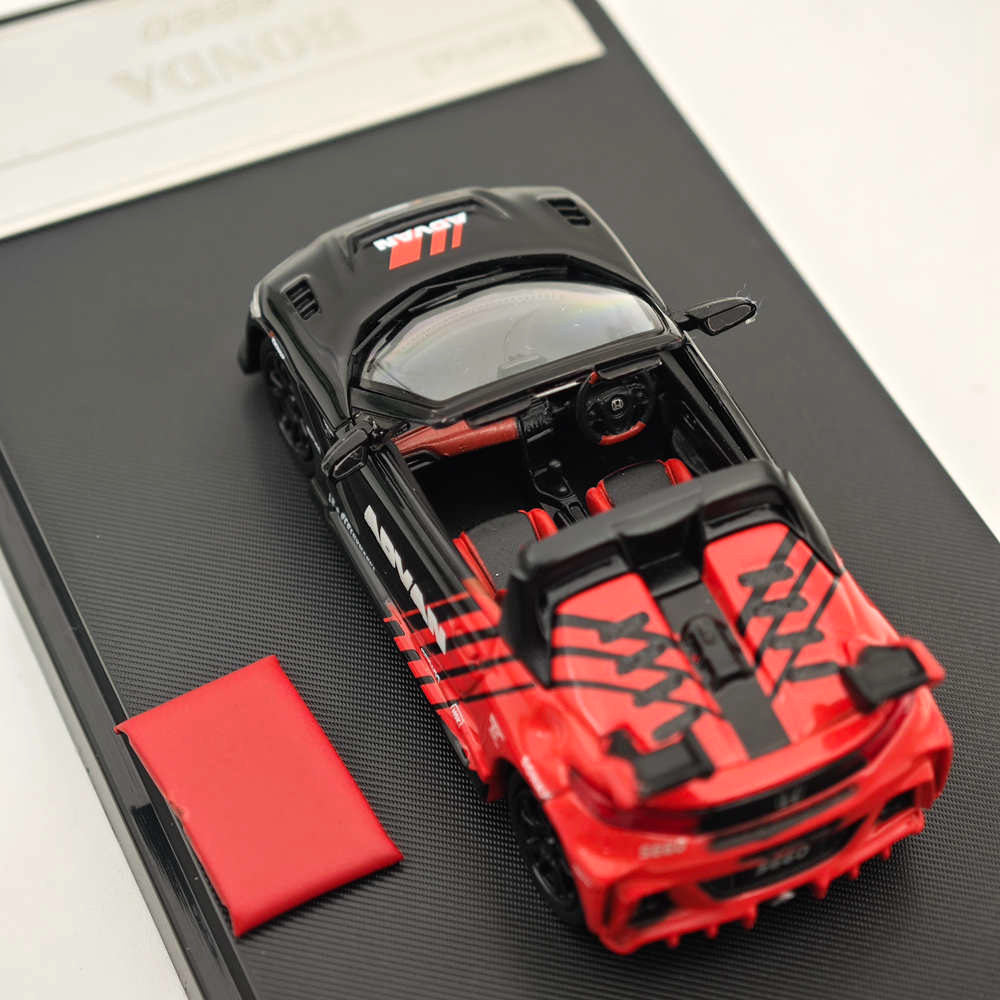 Mortal 1:64 Honda S660 Mugen Convertible with top cover Gulf ADVAN HKS SPOON Diecast Toys Car Models Collection Gifts