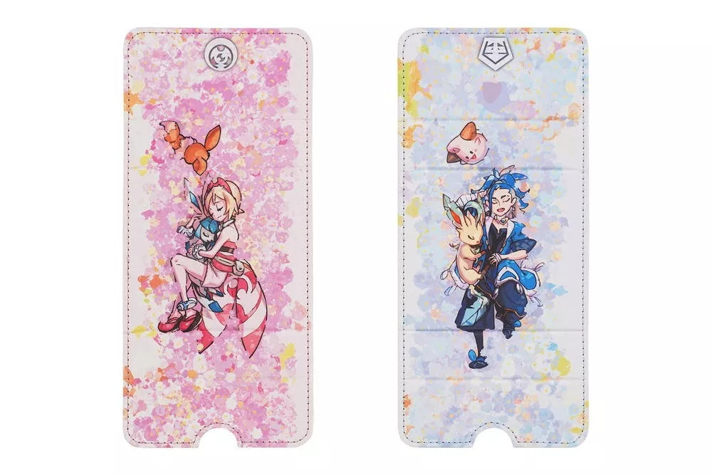 Coffret cadeau chinois pour cartes Pokémon TCG : coquillages nacrés et pierres d'acier