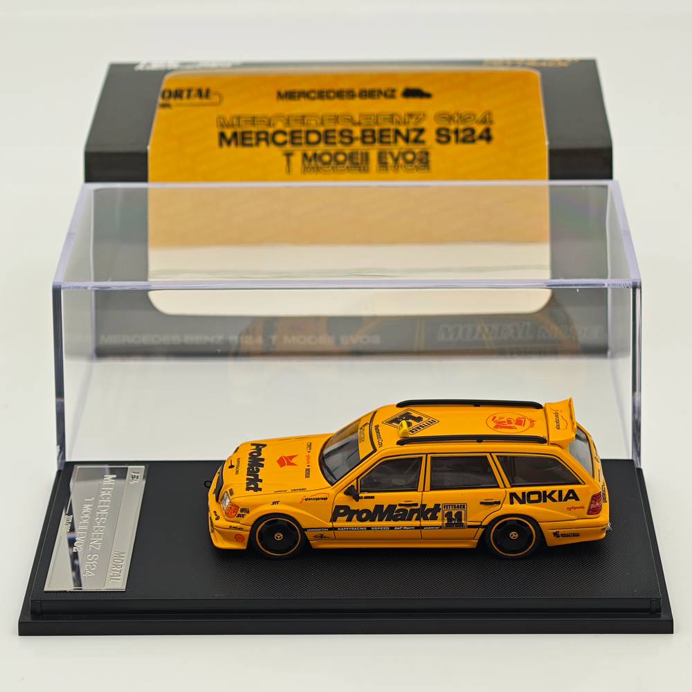Mortal 1:64 Mercedes-Benz S124 T MODEII EVO2 Wagon Taxi Diecast Toys Car Models Collection Gifts
