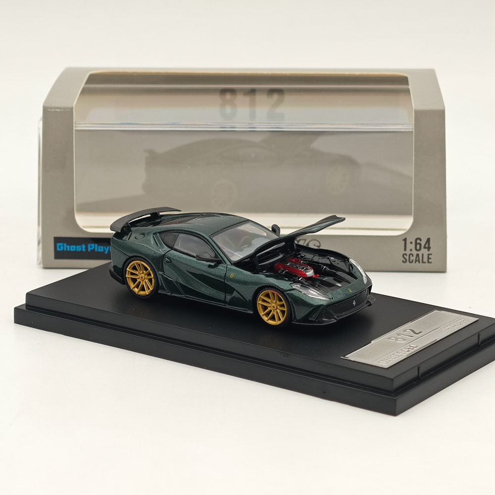 Little Toys 1/64 Ferrari 812 V12 Novitec Alloy Models Car Collection Green