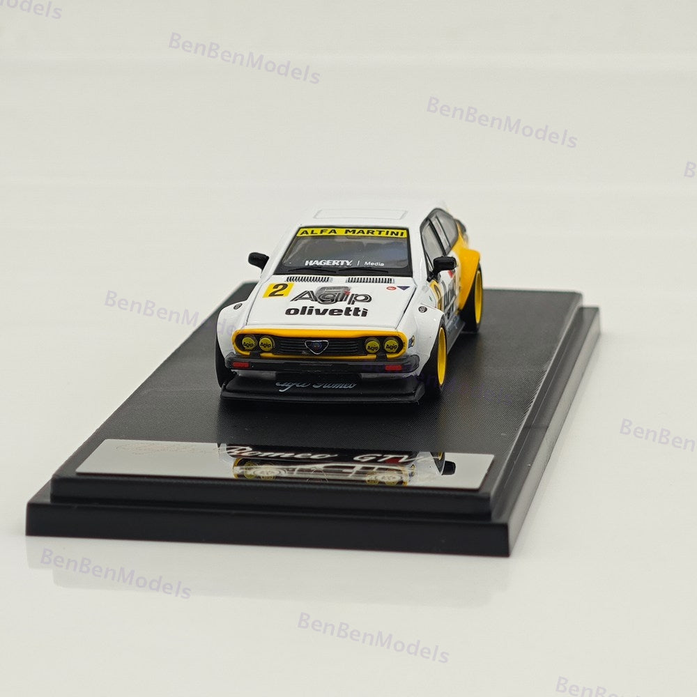1:64 RM #2 GTV6 Widebody Hatchback Sports Model Diecast Metal Car