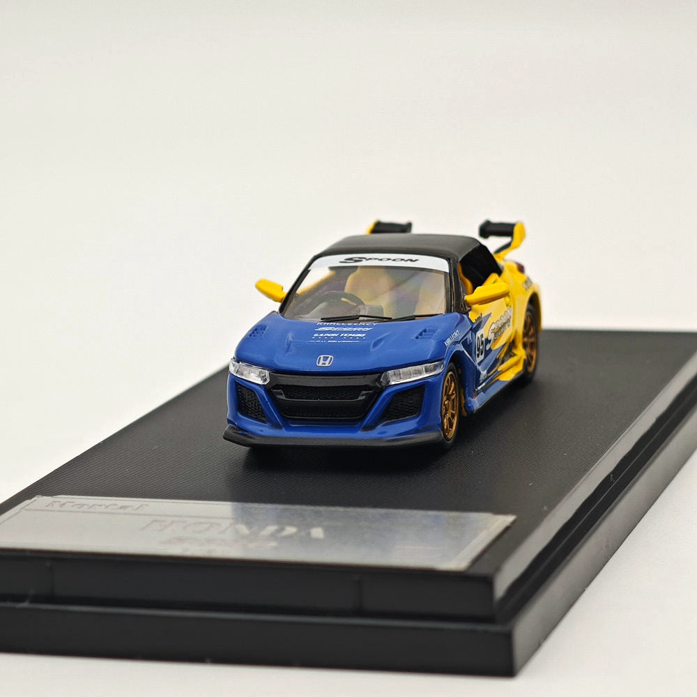 Mortal 1:64 Honda S660 Mugen Convertible with top cover Gulf ADVAN HKS SPOON Diecast Toys Car Models Collection Gifts