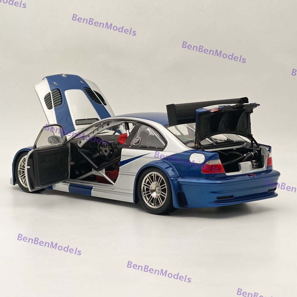 DCM 1/18 BMW M3 GTR E46 2001 Need For Speed Modèles de voitures en métal moulé sous pression Collection