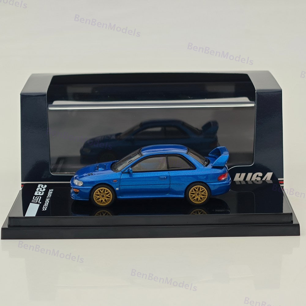 Hobby Japan 1/64 SUBARU Impreza 22B STi Version GC8 HJ646041BL BLUE Diecast