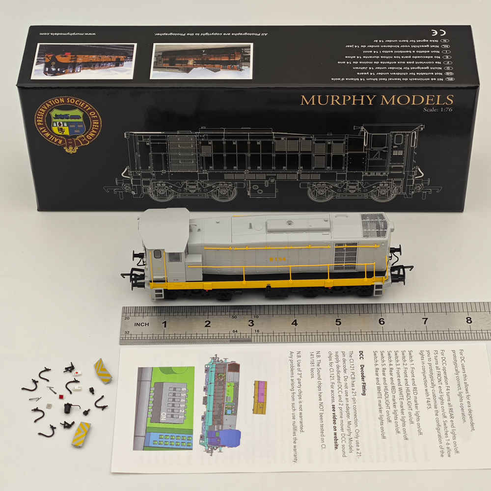 Murphy Models MMP134 1:76 Class 121 Diesel Locomotive B134 in RPSI livery -Railways