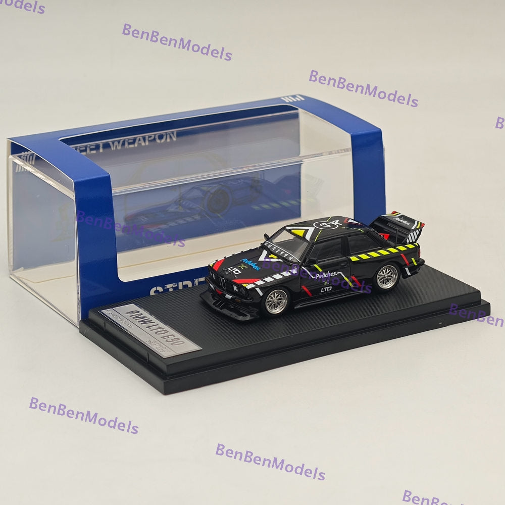 1/64 STREET WARRIOR SW BMW LTO E30 M3 Peaches Diecast Models Car Collection