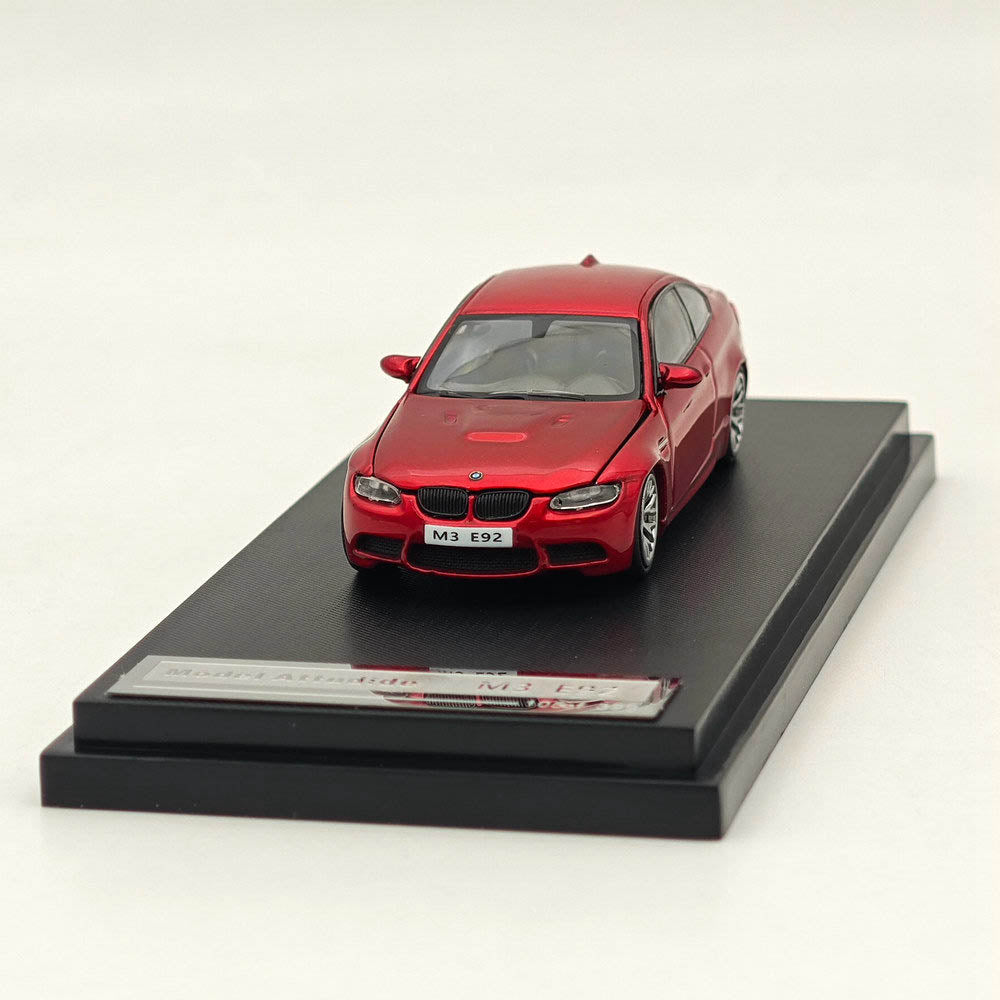 Modèle réduit de voiture moulée sous pression BMW E92 M3 rouge métallisé, édition limitée, 1/64