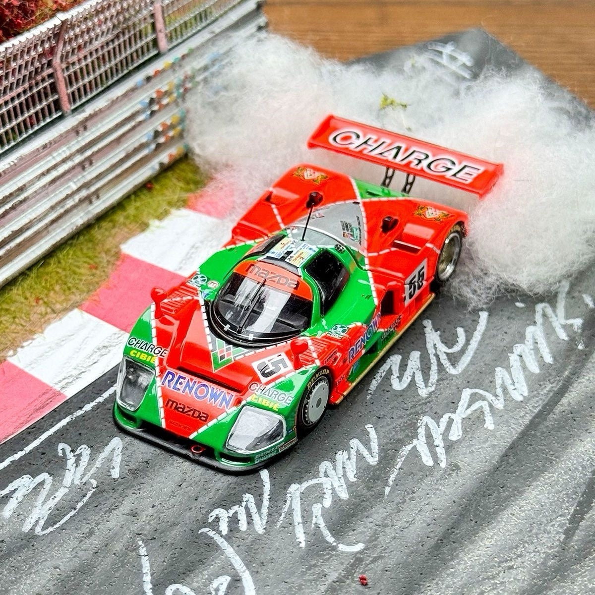 MH 1:64 Mazda 787B Le Mans Winner Diecast Model Front/Rear Removable Collectible