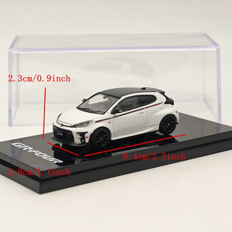 Hobby Japan 1:64 Toyota GR-Four YARIS RZ High performance GR Parts Super White ll HJ642024GW Diecast Models Car Collection