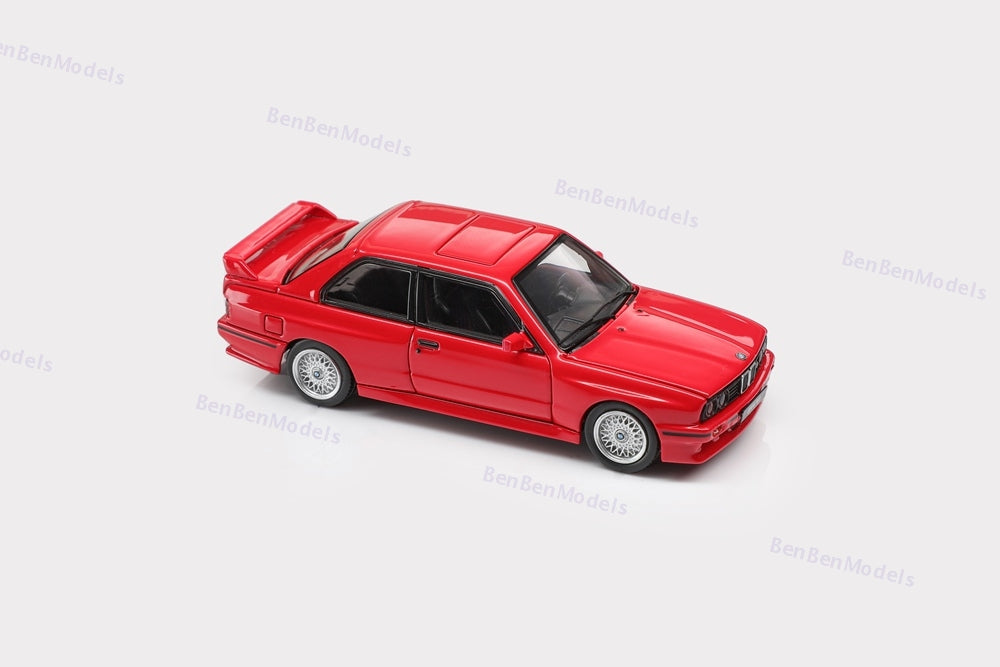Mortal 1:64 BMW E30 M3 Sport Evolution Alloy Openable Hood Diecast Toys Car Models Hobby Collection Gifts