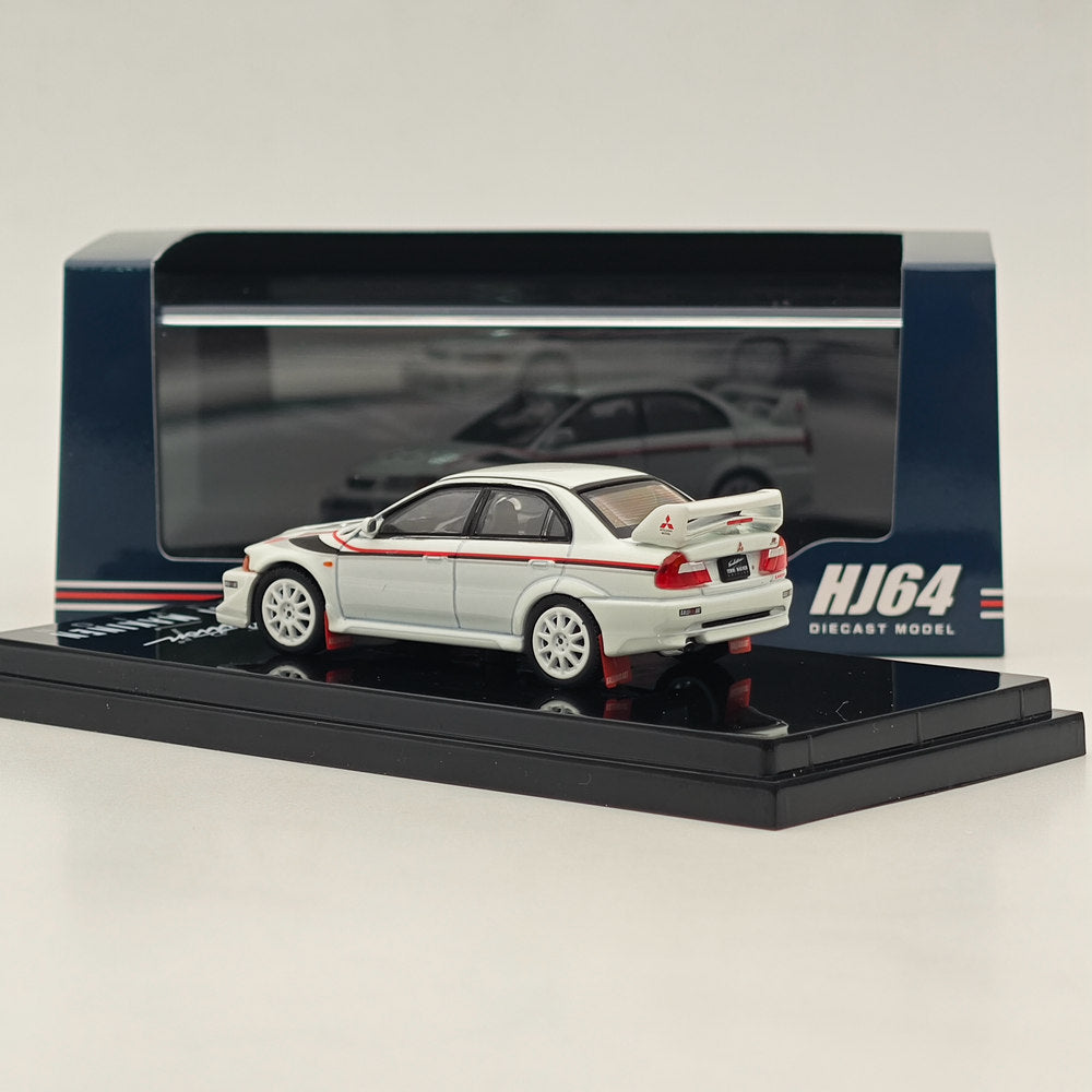 Hobby Japan 1/64 Mitsubishi Lancer GSR Evolution VI HJ642033CW Diecast White