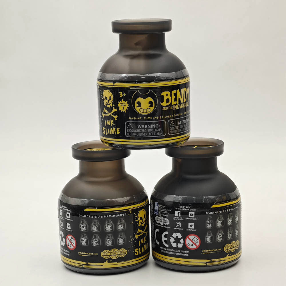 Bocal aveugle assorti de Bendy et de la machine à encre avec tête de figurine mystérieuse