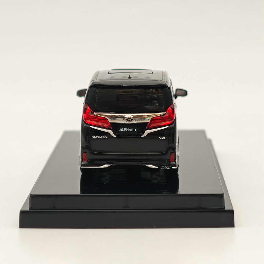 Modèle moulé sous pression noir Hobby Japan Toyota ALPHARD version personnalisée avec toit ouvrant 1/64