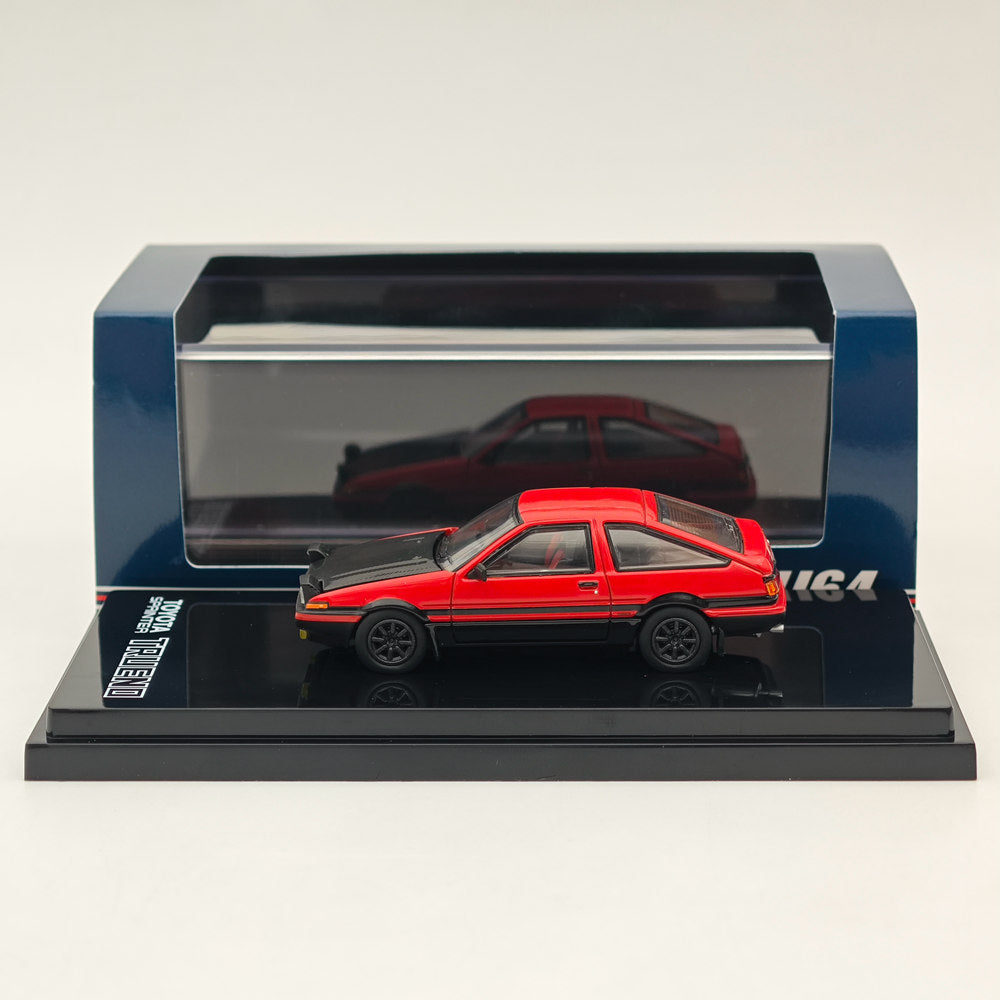 Hobby Japan 1/64 SPRINTER TRUENO GT APEX(AE86) JDM Style with CARBON BONNET Red HJ641052BRB Diecast Model Car
