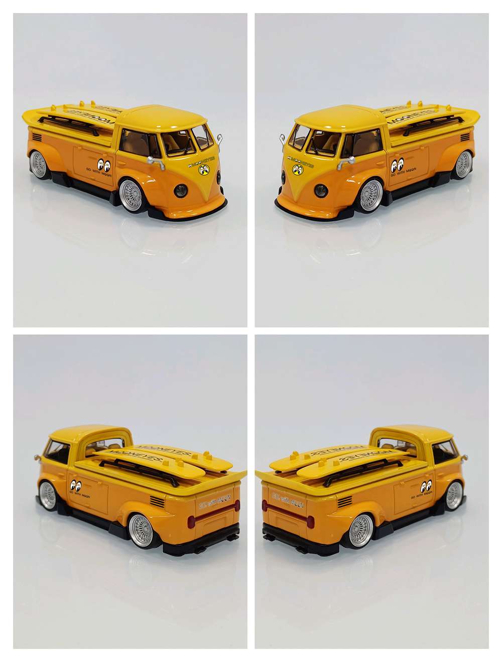 LMLF 1:64 VW T1 Wide body Pickup Truck Diecast Toys Car Models Collection Gifts Limited Edition
