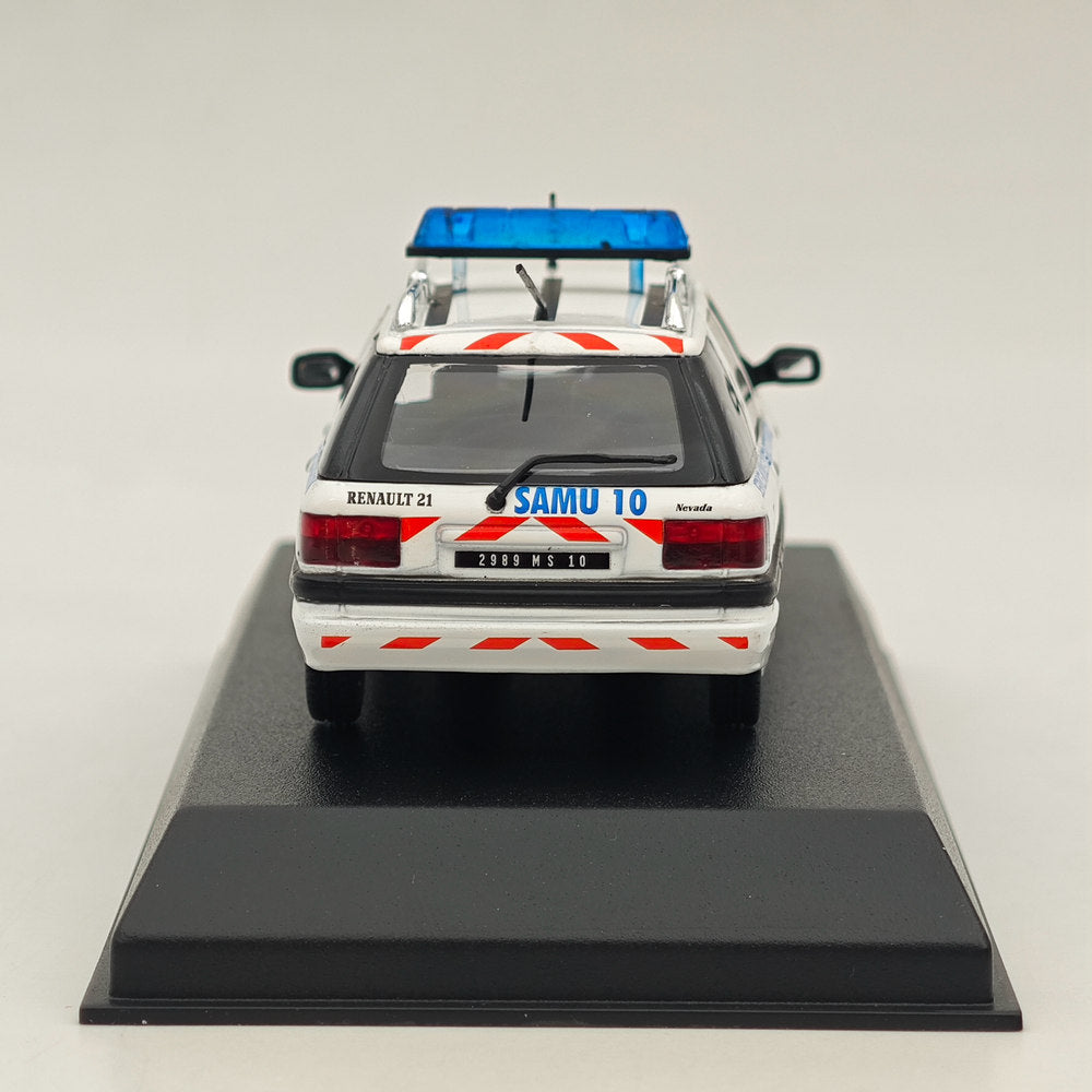 Modèle réduit de voiture moulé sous pression Norev RENAULT 21 NEVADA 1991 SAMU 10, 1/43, collection blanche