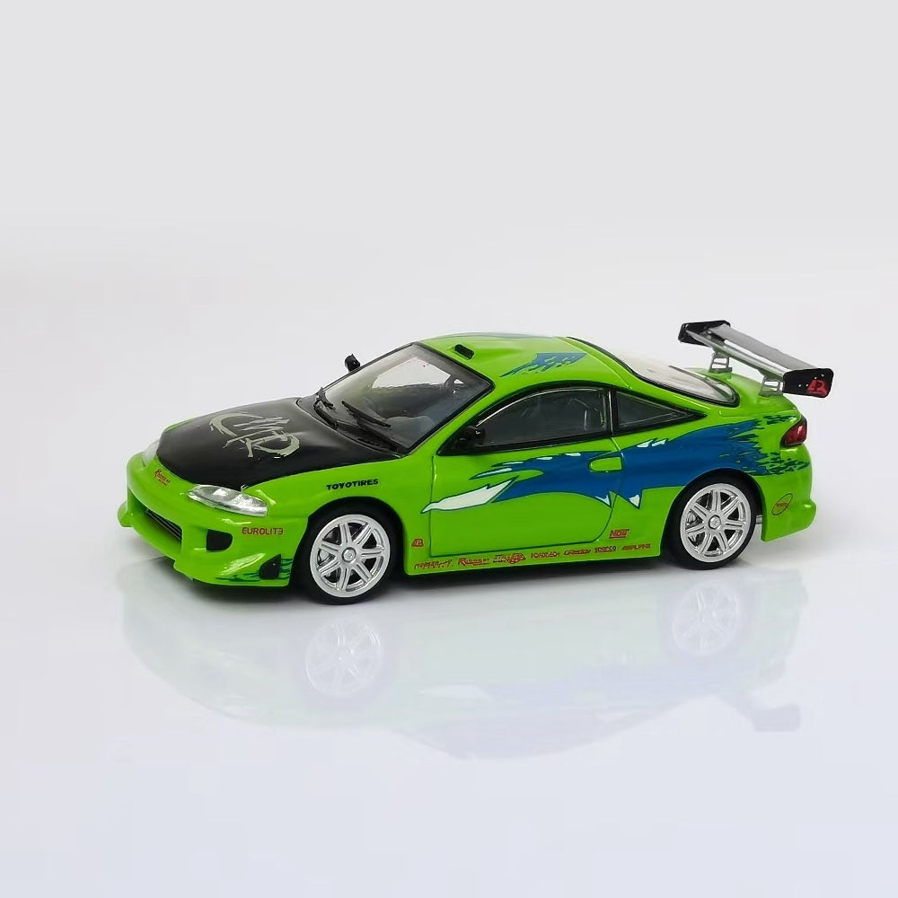 Transcend model 1/64 Mitsubishi Eclipse Fast and Furious Diecast Car Limited 999pcs Collection Auto Toys Gifts In Stock - US