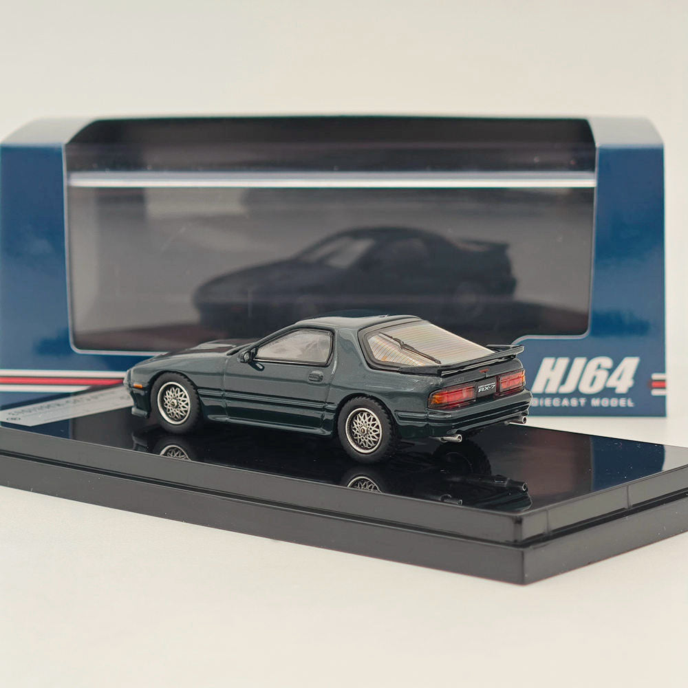 Hobby Japan 1:64 Mazda RX-7 (FC3S) Winning Limited Shade Green HJ641043WGR Modèles moulés sous pression Collection de voitures