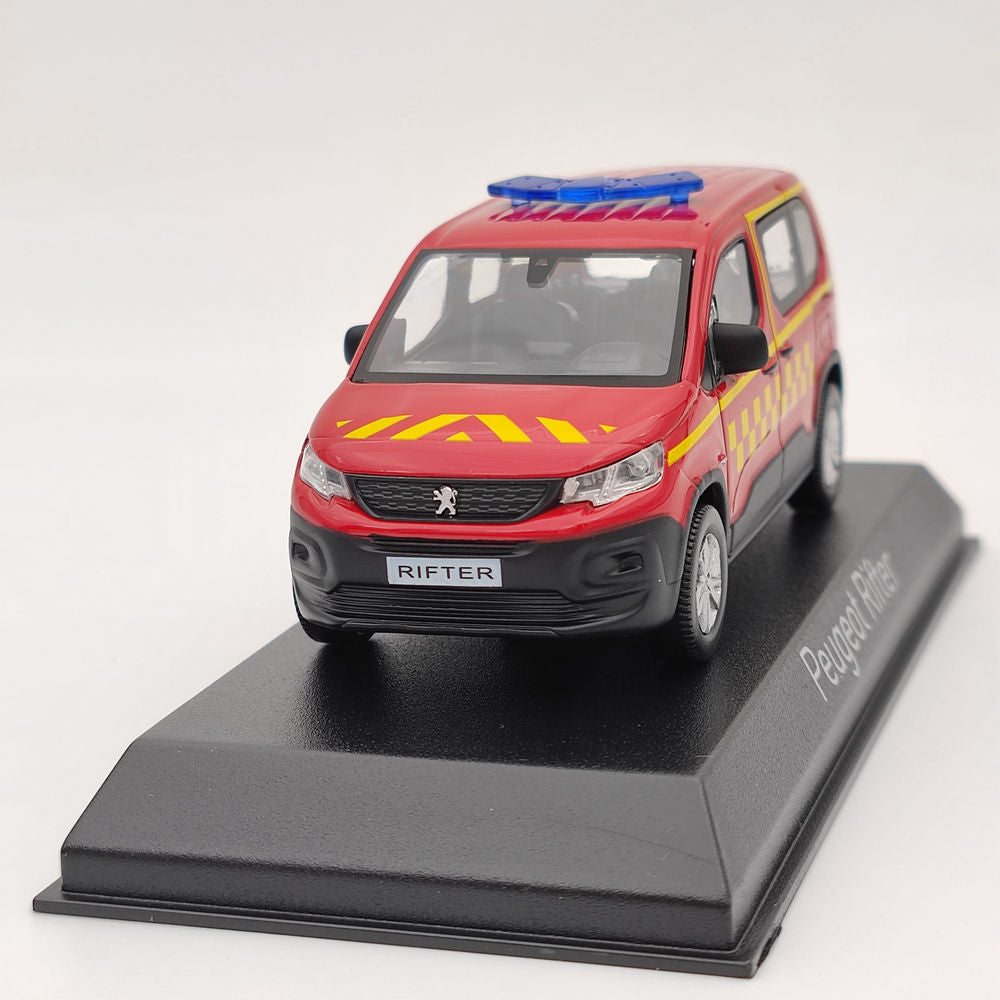 1/43 Norev Peugeot Rifter Secours médical moulé sous pression modèles voiture cadeau de noël rouge