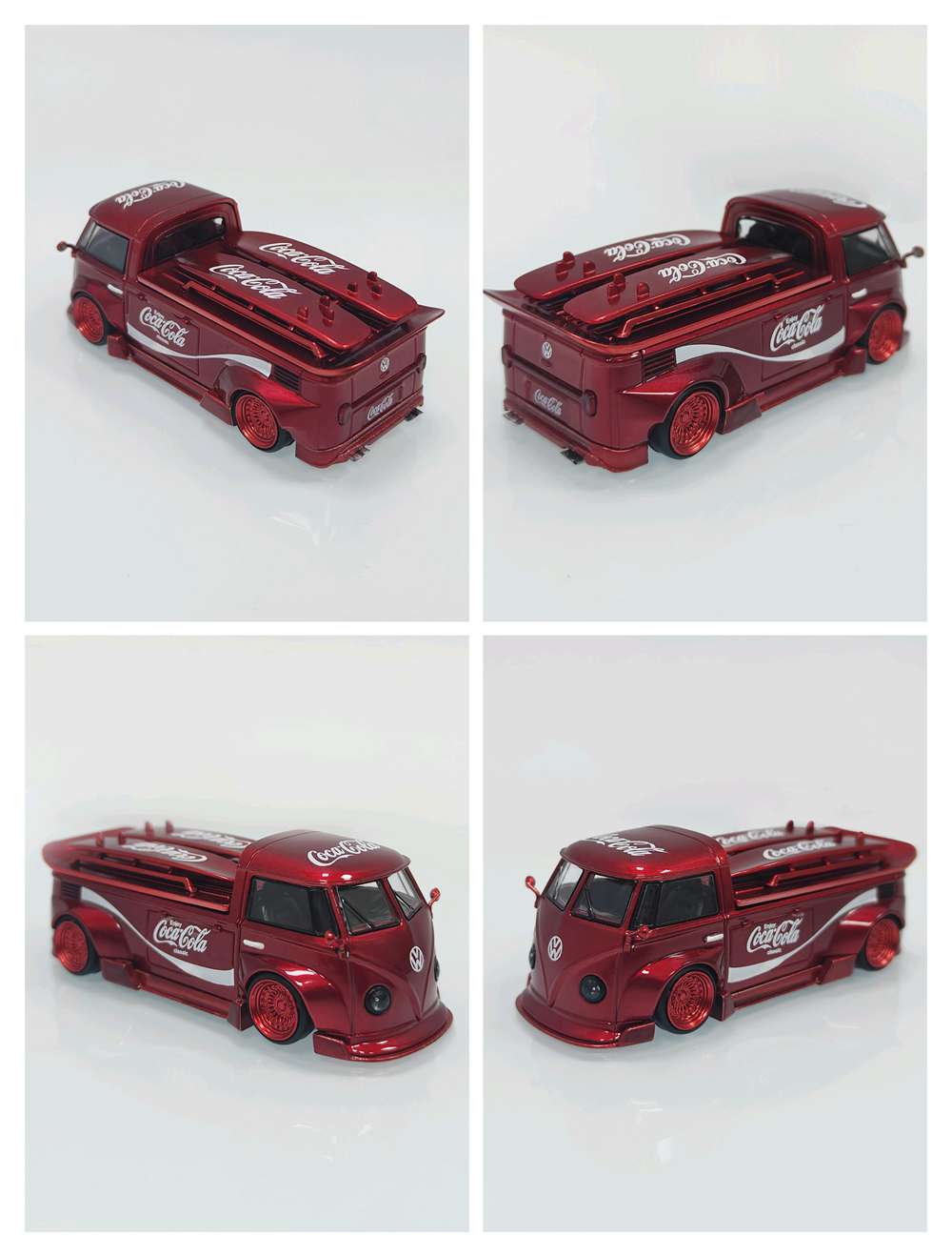LMLF 1:64 VW T1 Wide body Pickup Truck Diecast Toys Car Models Collection Gifts Limited Edition