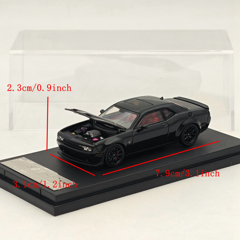 1:64 SH Dodge SRT Hellcat Muscle Sports Diecast Models Car Collection Black
