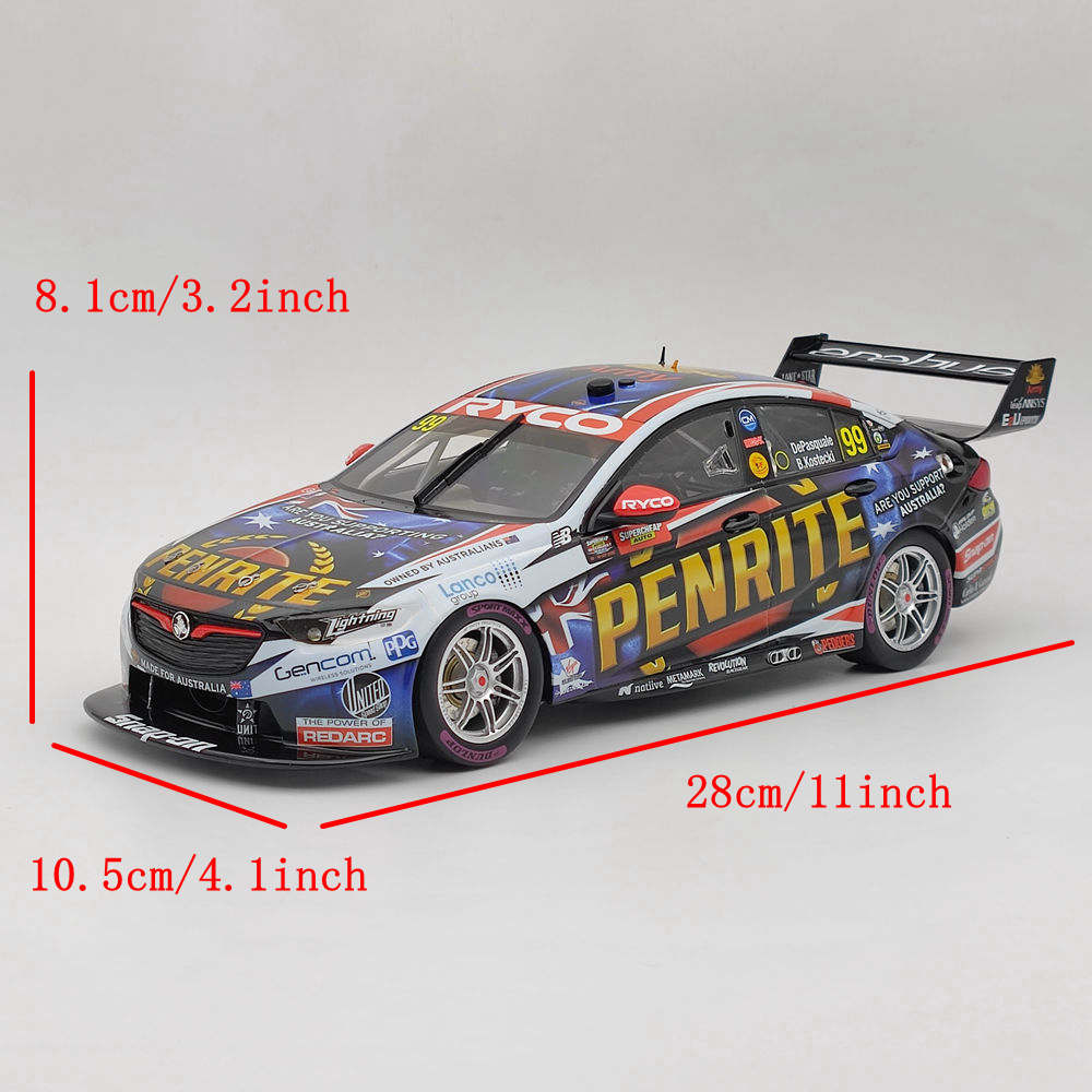 1/18 Authentic Penrite Racing #99 ZB Commodore Supercar 2020 Resin Car Toys Gift