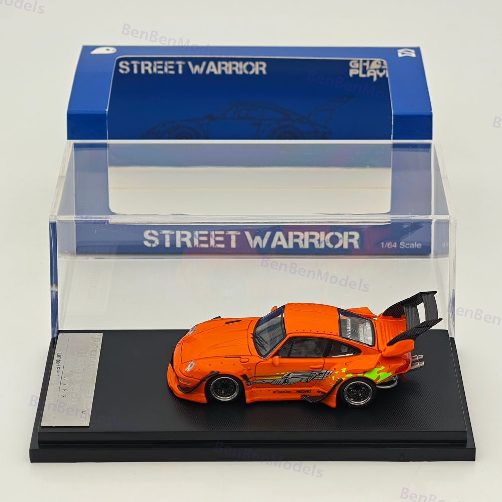 1/64 SW Porsche RWB 993 RAUH-Welt Orange Speed and Furious Diecast Metal Car