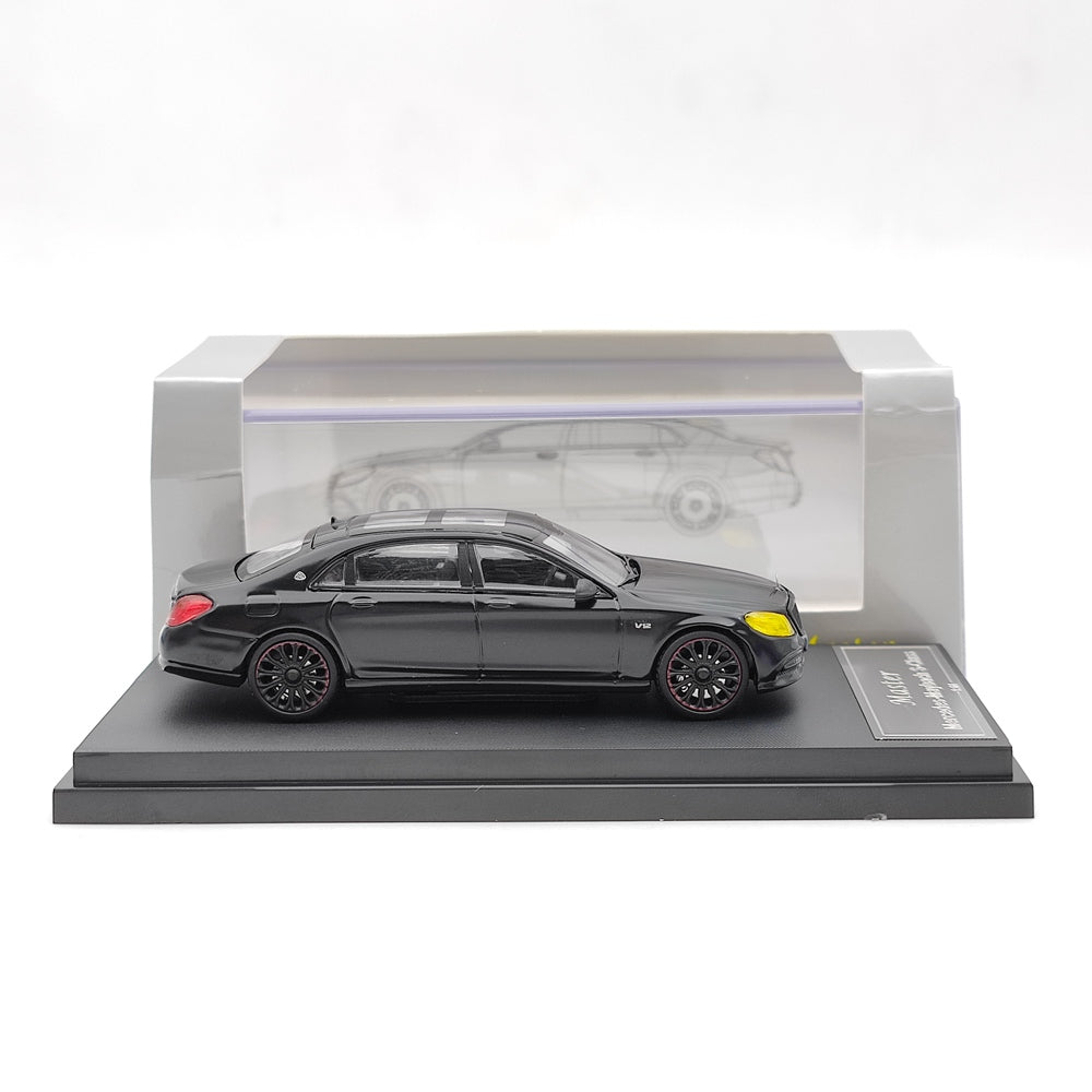 Prévente Master 1/64 Mercedes Benz Maybach Classe S S560 Jouets moulés sous pression Modèles de voitures Collection automatique Cadeau Noir