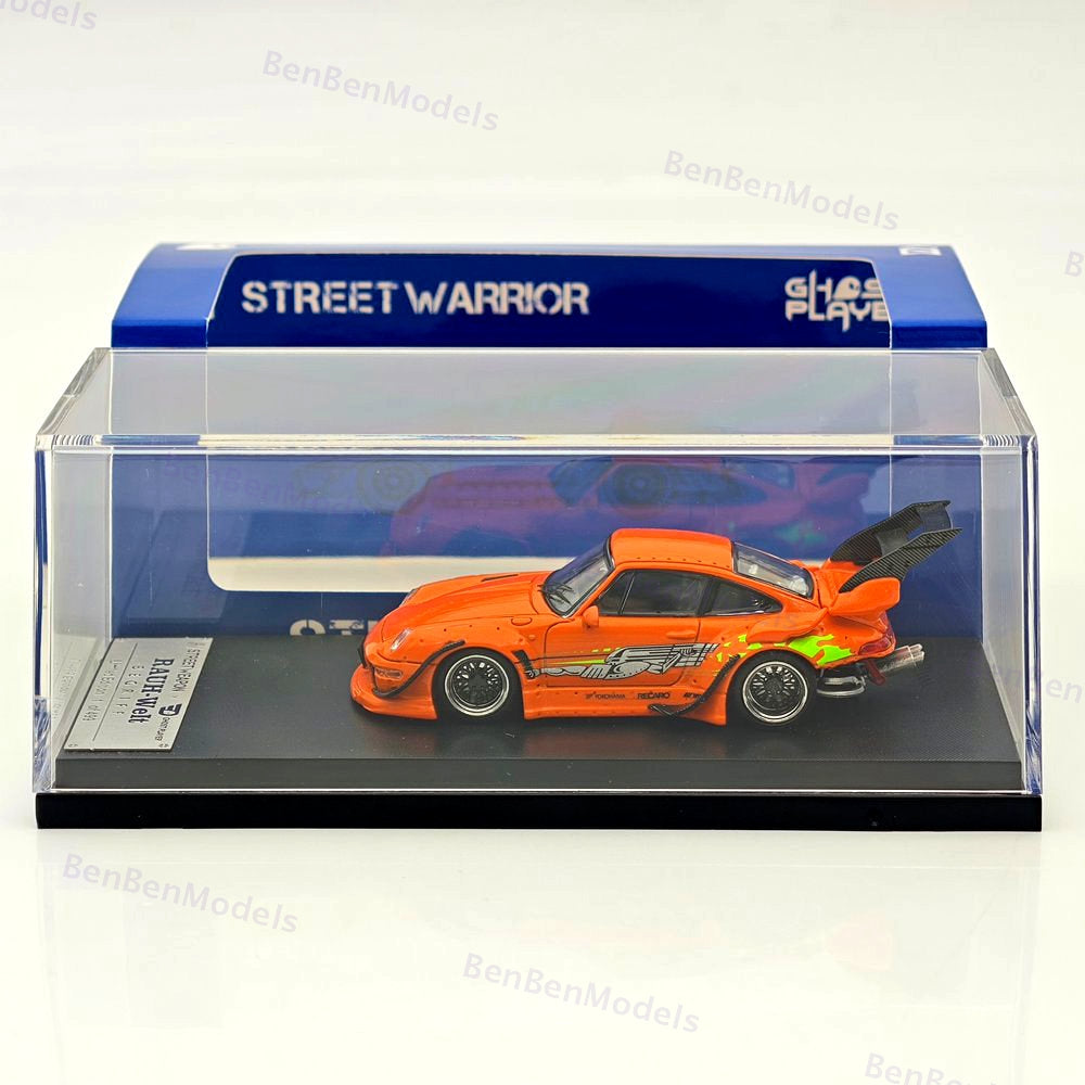 1/64 SW Porsche RWB 993 RAUH-Welt Orange Speed and Furious Diecast Metal Car