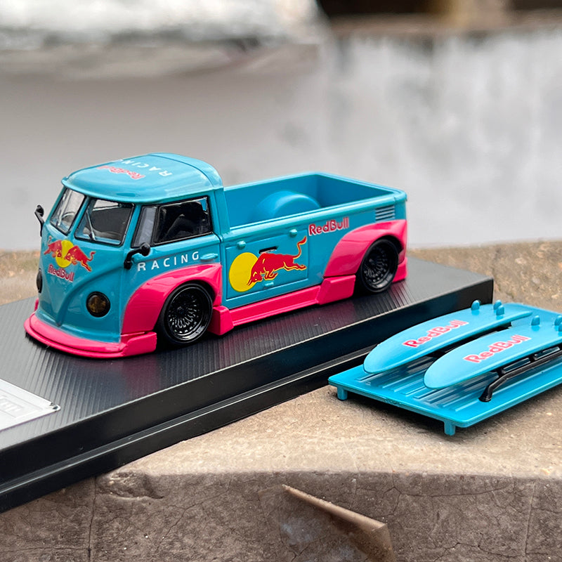 LF 1:64 VW RWB T1 Pickup Diecast Toys Car Models Miniature Vehicle Hobby Collectible Gifts