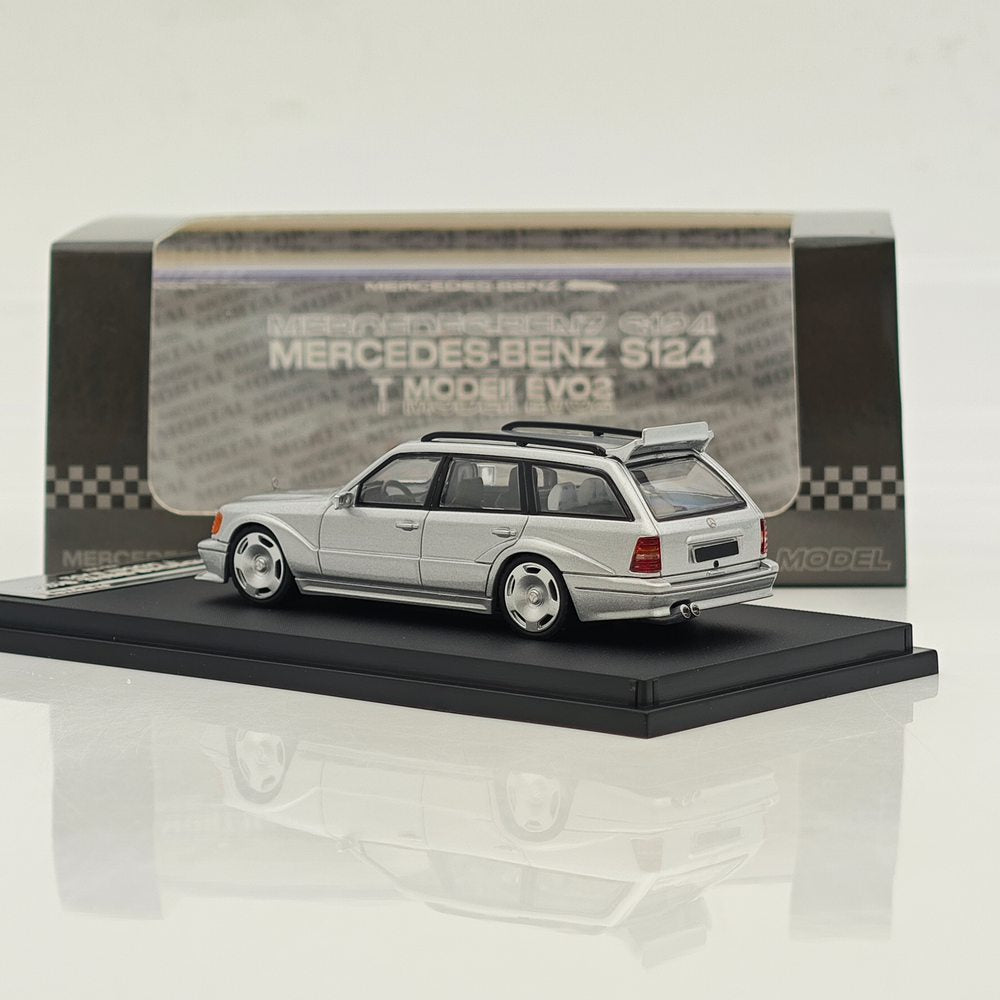 Mortal 1:64 Mercedes-Benz S124 T MODEII EVO2 Wagon Taxi Diecast Toys Car Models Collection Gifts