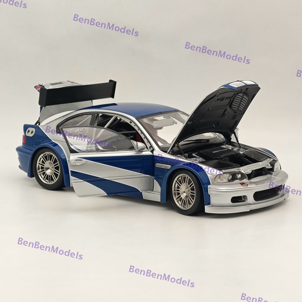 DCM 1/18 BMW M3 GTR E46 2001 Need For Speed Modèles de voitures en métal moulé sous pression Collection
