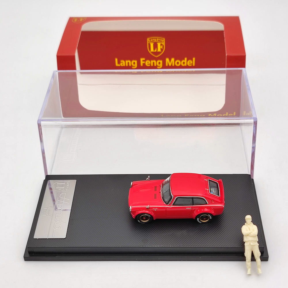 LF 1:64 Honda S800 Jouets moulés sous pression modifiés Modèles de voitures Miniature Hobby avec poupées