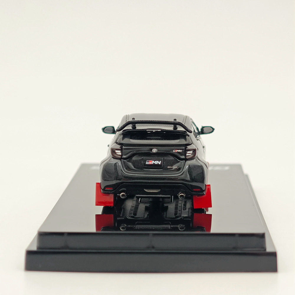 Hobby Japan 1:64 Toyota GRMN YARIS Rally Pacakge with GR PARTS Precious Black Pearl HJ643024RBK Diecast Models Car Collection