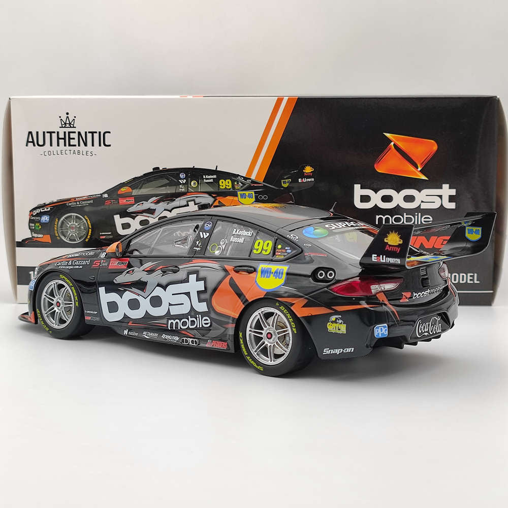 1/18 Authentique Erebus Boost Mobile Racing #99 ZB Commodore 2021 Résine Voiture Jouets Cadeau