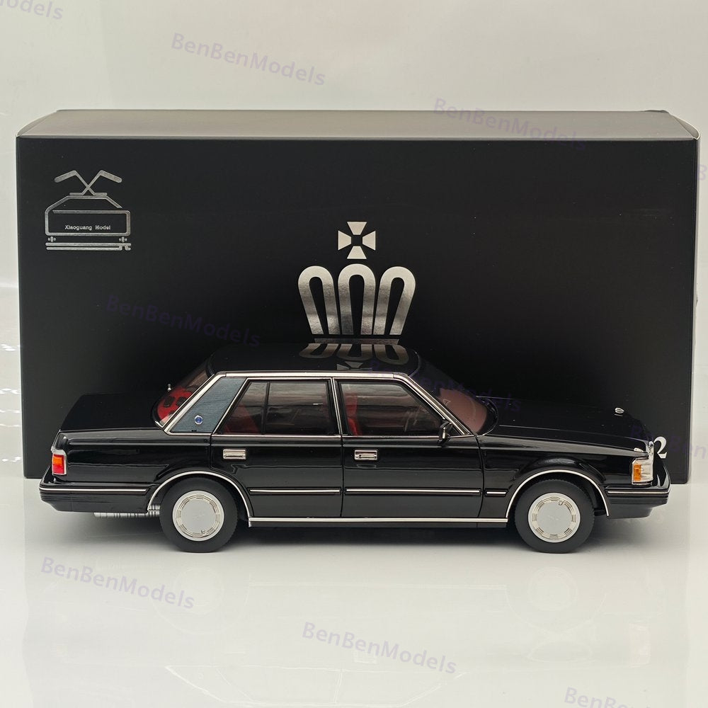 1/18 Toyota Crown Seventh Generation MS122 Black /Red Interior Diecast Model Car