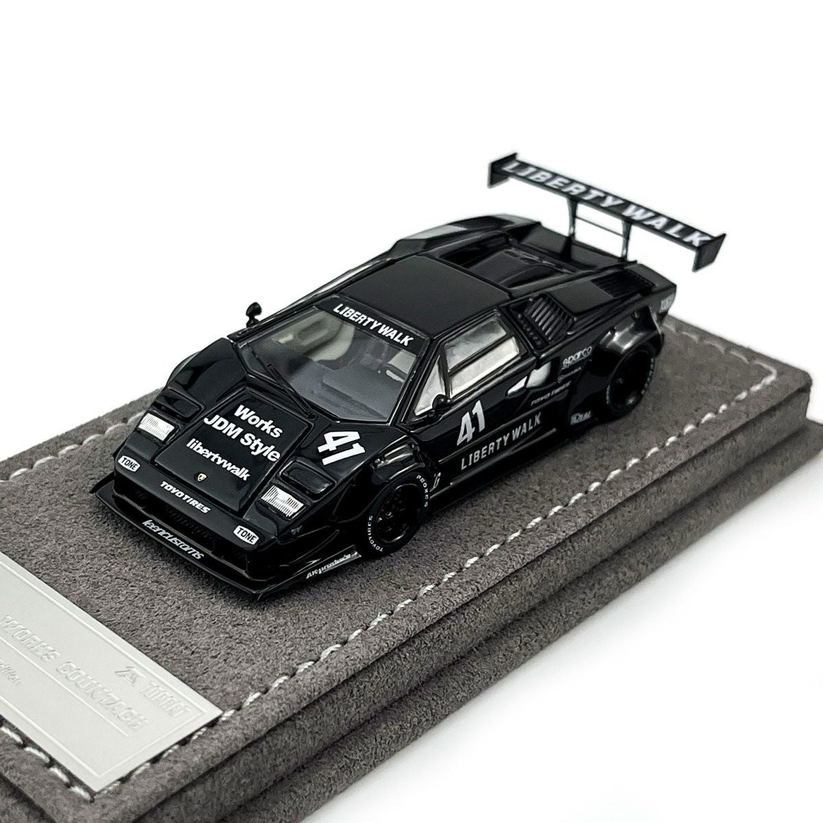 Topart 1:64 LBWK Lamborghini Countach #41 Diecast Alloy Collectible Model Car