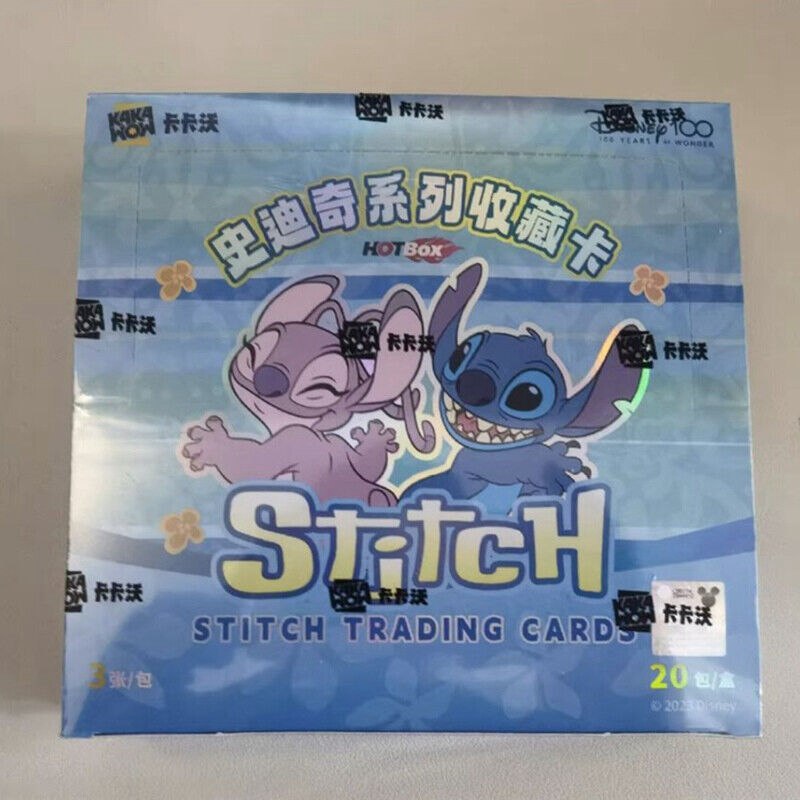 Cartes à collectionner Disney officielles 100 ans Stitch 2023 Kakawow, boîte scellée pour passe-temps