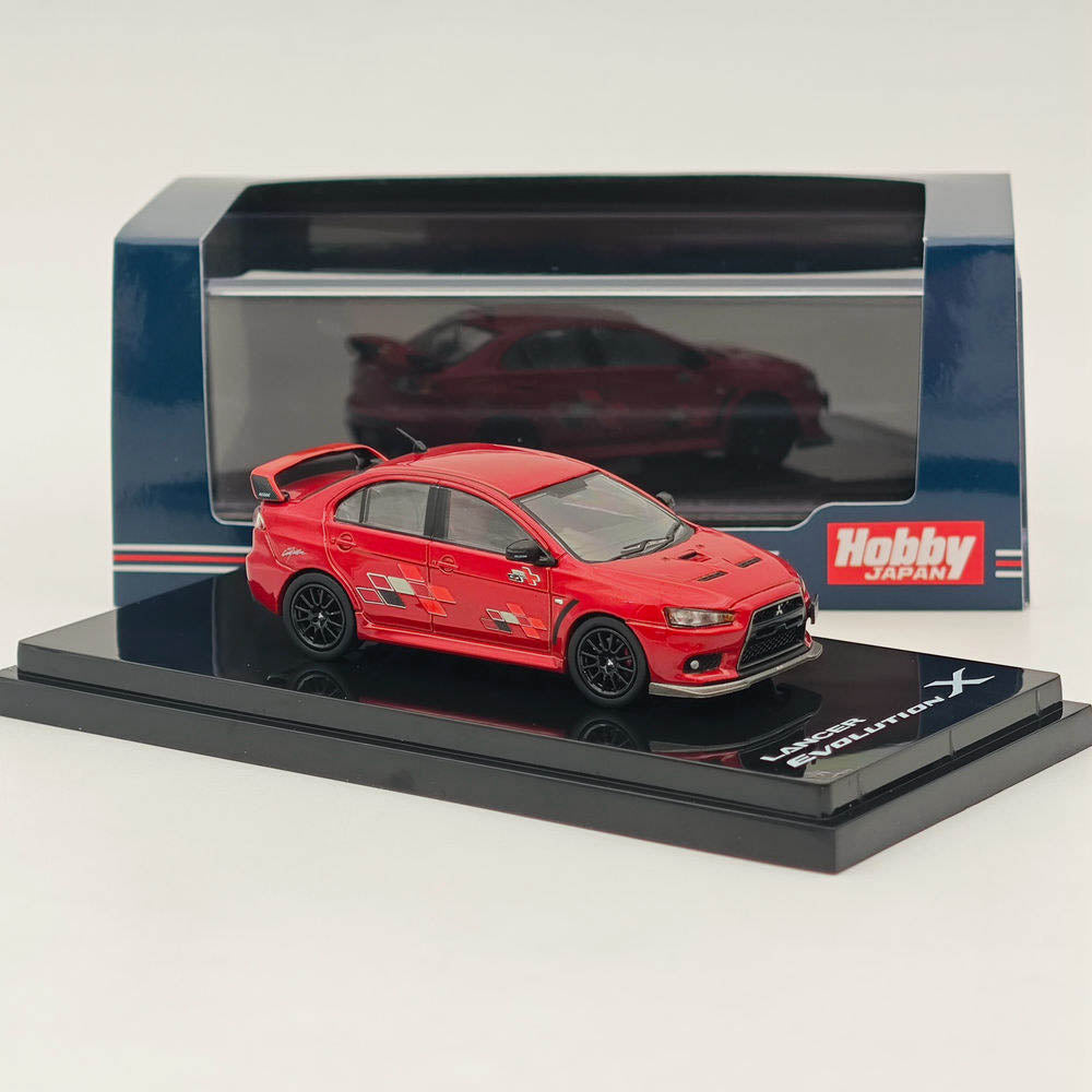 1/64 Hobby Japan Mitsubishi Lancer Evolution X RALLIART Red Diecast Model Car
