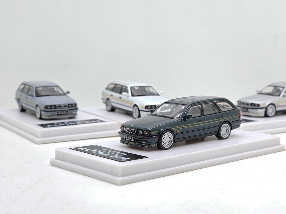 MJ 1:64 BMW E34 Touring alpina Diecast Toys Car Models Hobby Collection Gifts