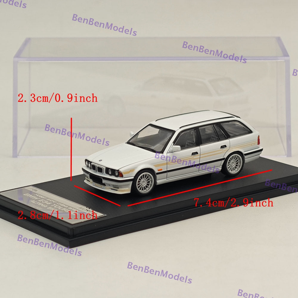 Mortal 1:64 BMW E34 M5 TOURING Wagon Openable Hood 2025 HEC Miniature Diecast Toys Car Models Collection Gifts White