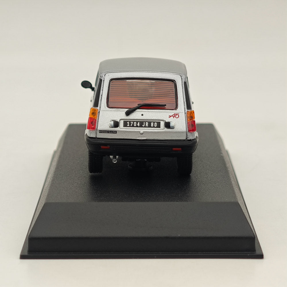 Modèle réduit de voiture moulé sous pression Norev Renault 5 Alpine 1980, collection limitée, argent, 1/43