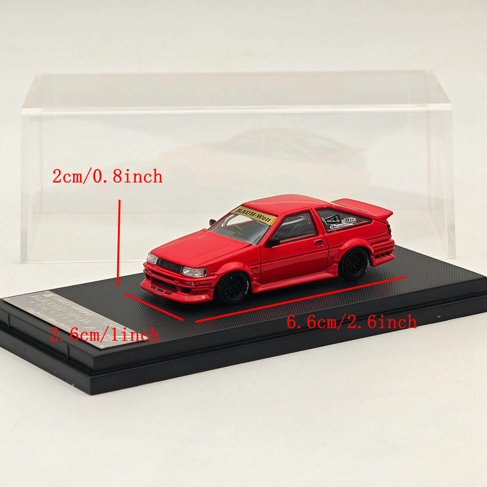 SW 1/64 AE86 BELLEZZA Diecast Models Car Limited Collection Red