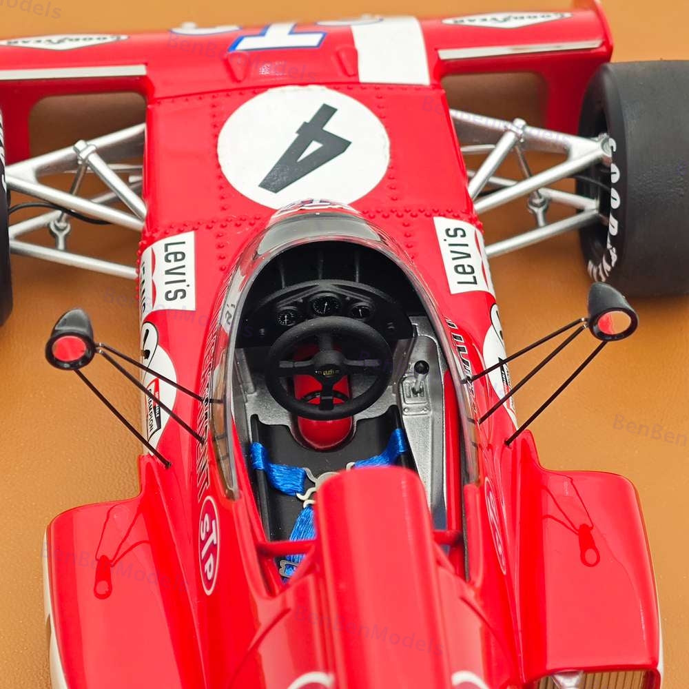 Tecno 1/18 March 721X 1972 Monaco GP Driver Niki Lauda #4 TM18-288D Ltd 100 Pcs