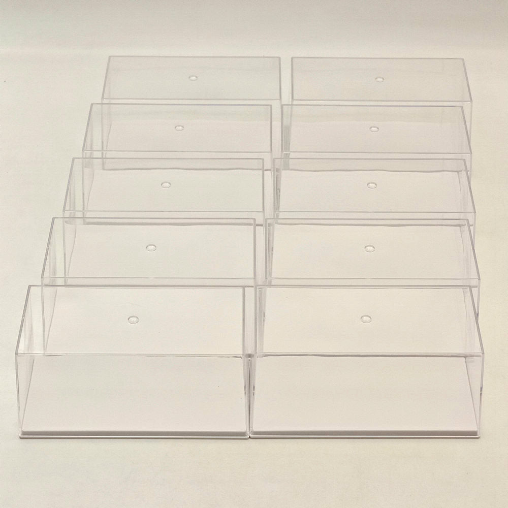 Boîtes en acrylique de 15,3 cm 6 pouces, présentoir de rangement transparent anti-poussière pour modèles de voitures et jouets à l'échelle 1:72, 1:43