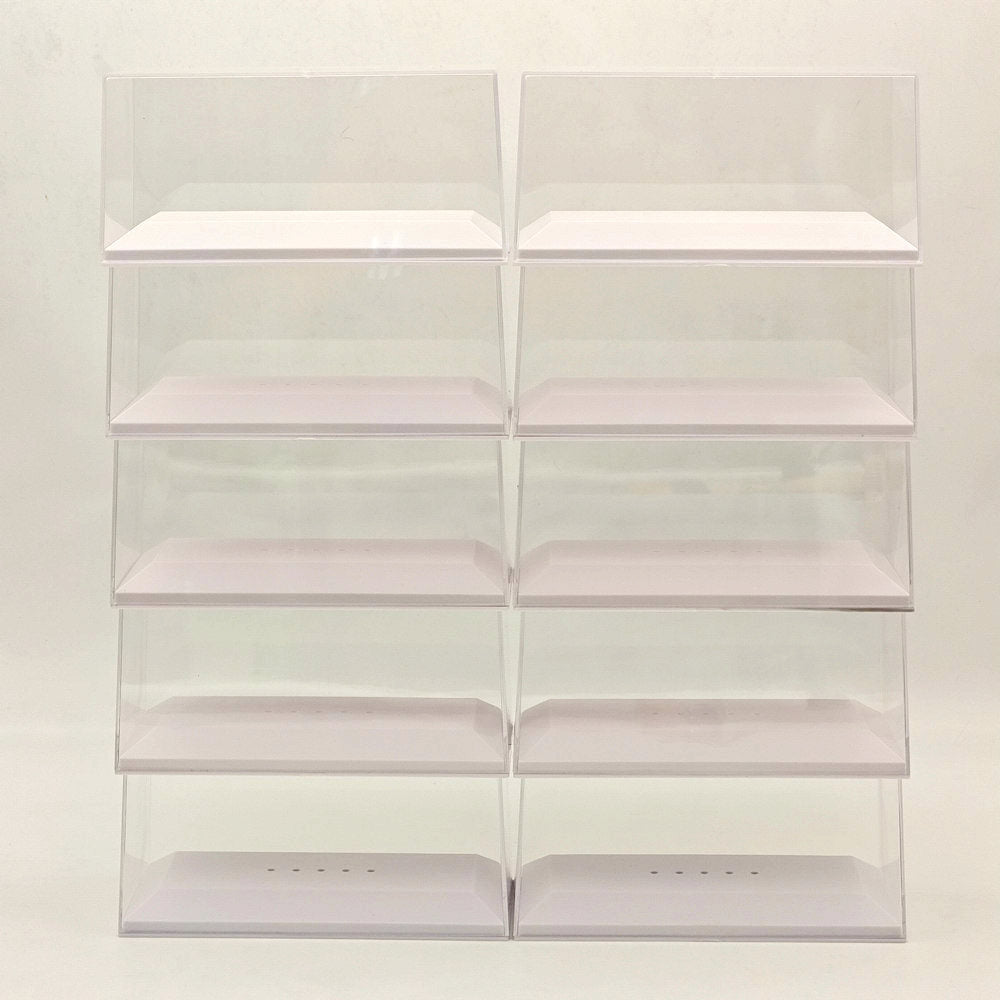Boîtes en acrylique de 15,3 cm 6 pouces, présentoir de rangement transparent anti-poussière pour modèles de voitures et jouets à l'échelle 1:72, 1:43