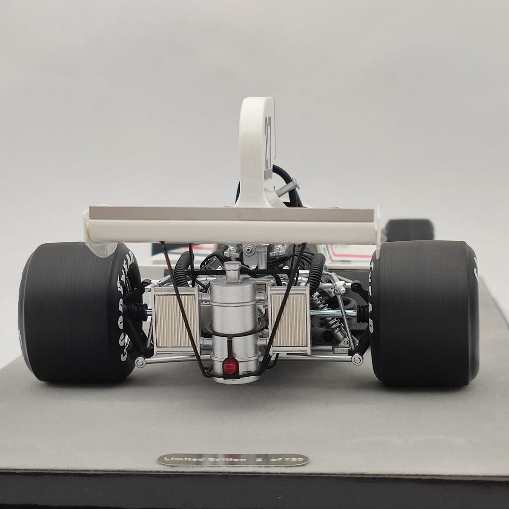 1/18 Tecno March Ford 731 USA GP 1973 #27 James Hunt Ltd 120 pièces Voiture en résine blanche
